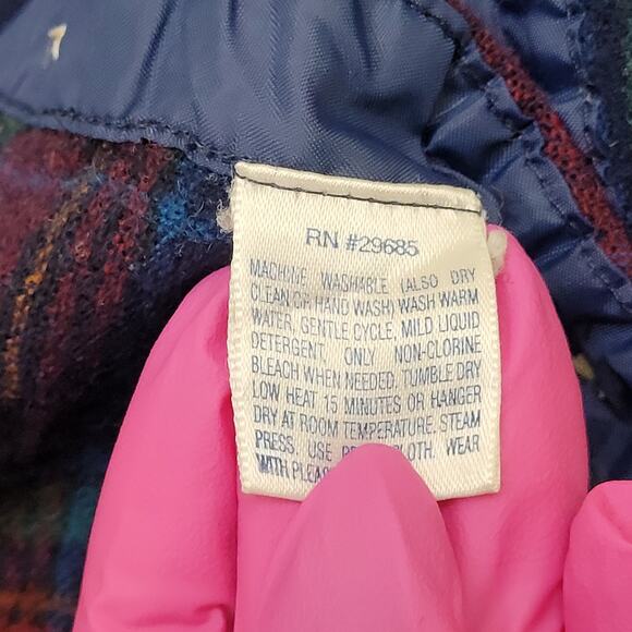 Vintage Pendleton Wool Plaid Shirt Medium 21x27 Elbow-Patch USA - Picture 8 of 11